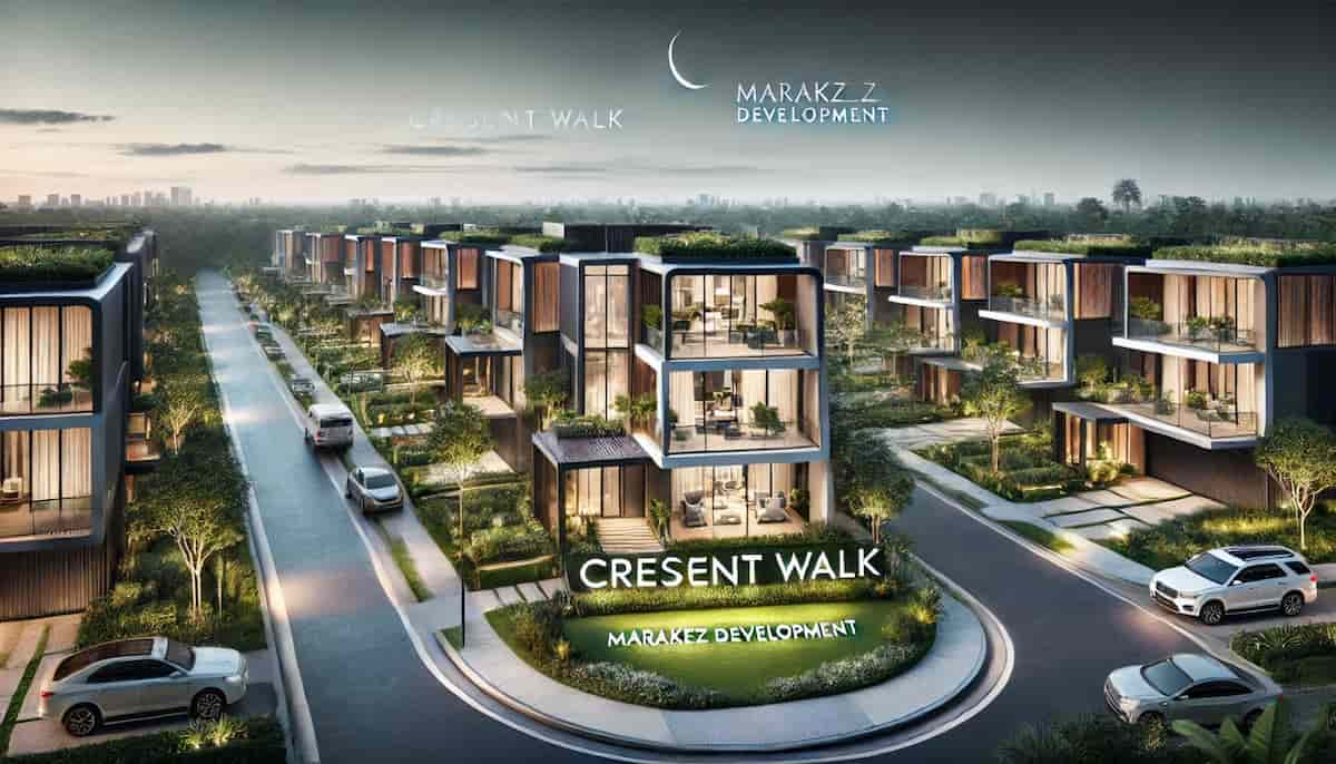 كمبوند كريسنت ووك التجمع السادس Crescent Walk | مقدم 8%