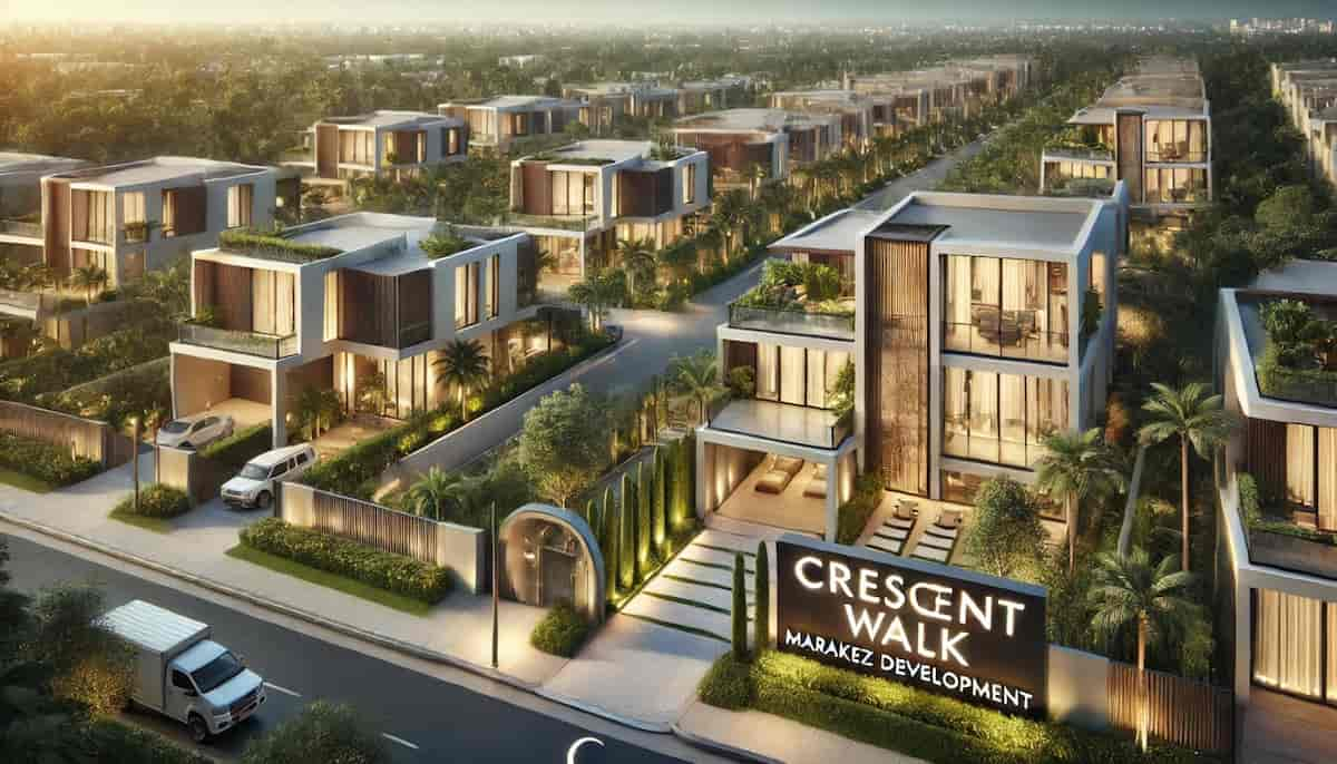 كمبوند كريسنت ووك التجمع السادس Crescent Walk | مقدم 8%