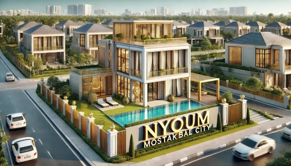 Independent villas for sale within Newm Compound, Future City, with an area of 384 square meters.