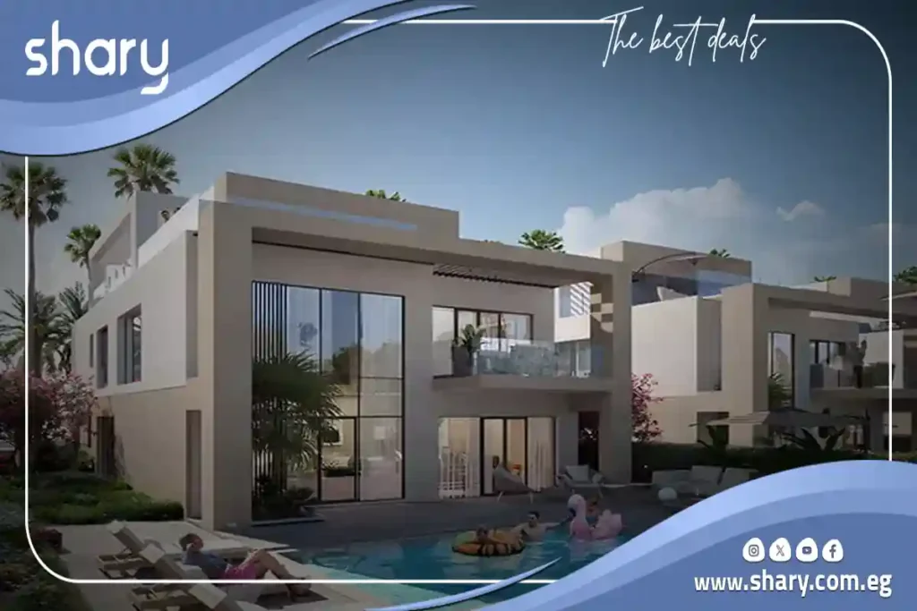 Twin house for sale in Mar Bay Ras El Hekma Village with an area of ​​250 square meters