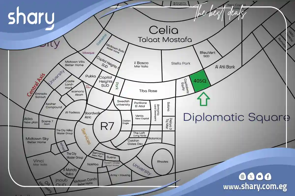 Studio for sale in Forty Square New Administrative Capital with an area of ​​60 square meters