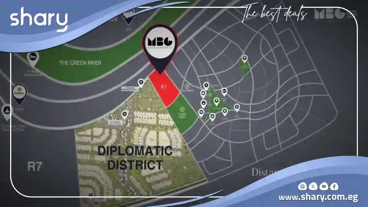 Diplo East New Capital by MBG, 5% down payment 1 Diplo East Compound