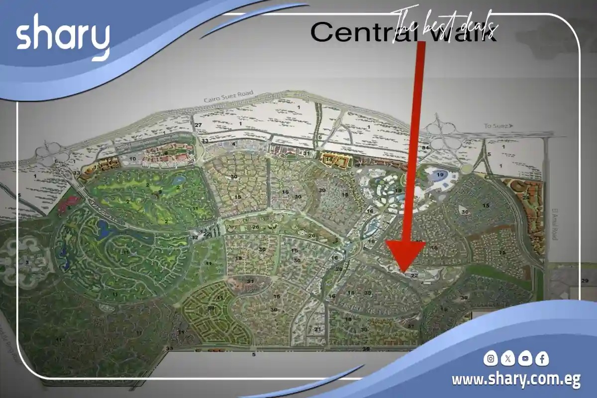 مول سنترال ووك مدينتي Madinty central walk أسعار 2025 وحجز 2 موقع مول سنترال ووك مدينتي
