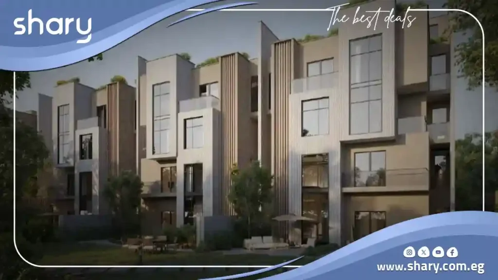 تاون هاوس في مشروع ايفوري ايست التجمع الخامس مساحة 243 متر مربع