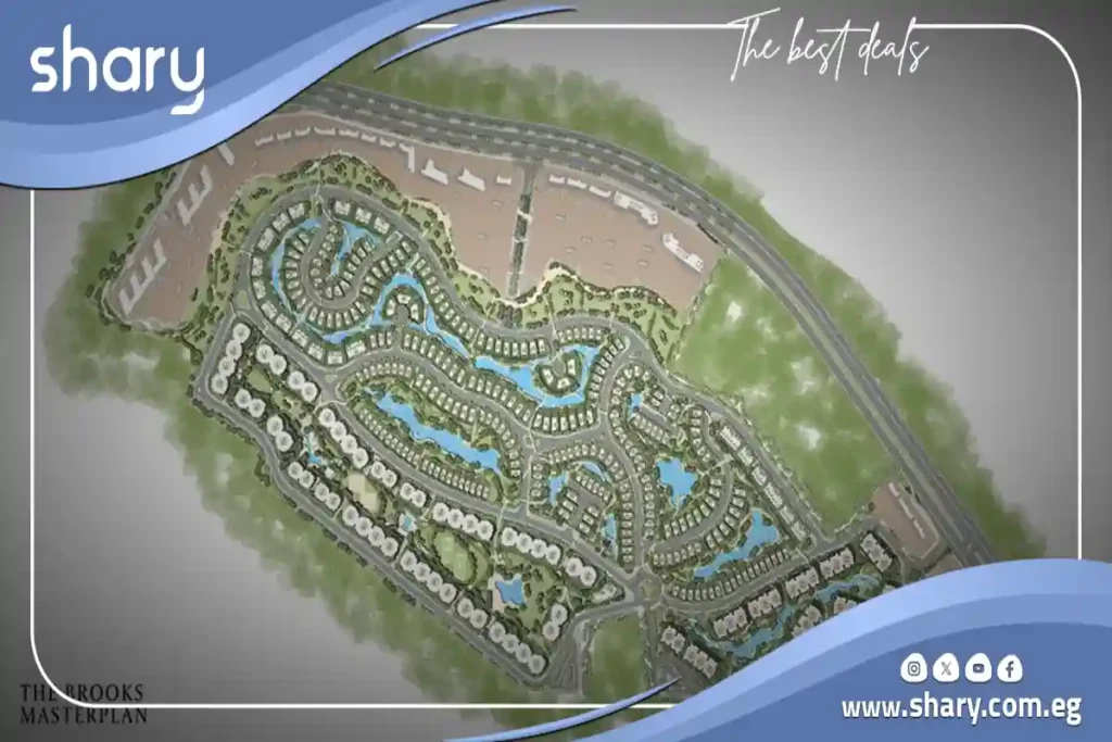 Villa for sale in The Brooks New Cairo Compound with an area of ​​374 square meters