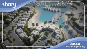 شاليه للبيع في قرية سولت الساحل الشمالي مساحة 95 متر