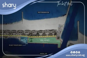 شقة للبيع في ذا آيلاند مارينا 5 الساحل الشمالي مساحة 110 متر مربع