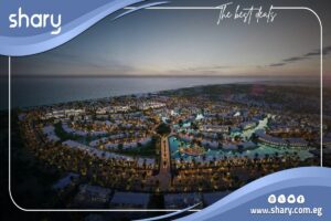 شاليه للبيع في قرية اس باي الساحل الشمالي بمقدم 10%