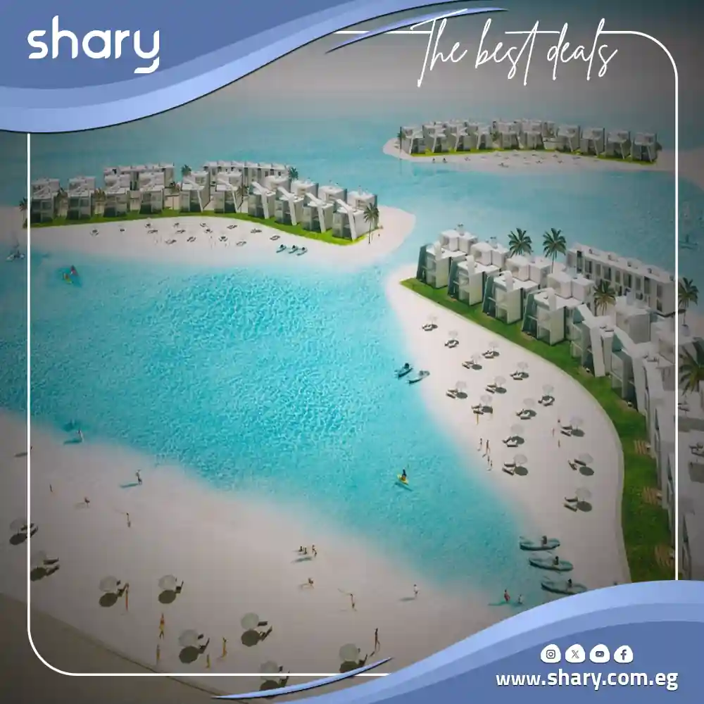 شاليه للبيع في قرية دي باي الساحل الشمالي مساحة 95 متر مربع