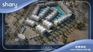 Apartment for sale inside Lumia Lagoons Compound, New Administrative Capital, with an area of 160 square meters