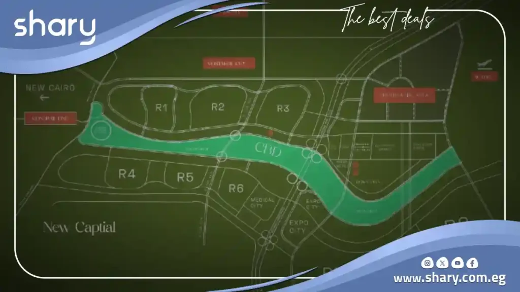 Apartment for sale in Suli Golf New Administrative Capital, 215 m²
