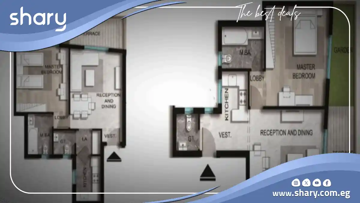 شقة نموذجية للبيع في ارمونيا العاصمة الادارية مساحة 136 متر