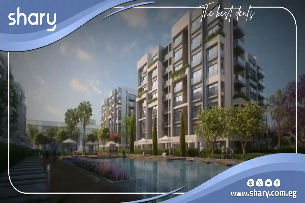 شقة للبيع في كمبوند ريزيدنس 8 العاصمة الإدارية مساحة 110 متر مربع