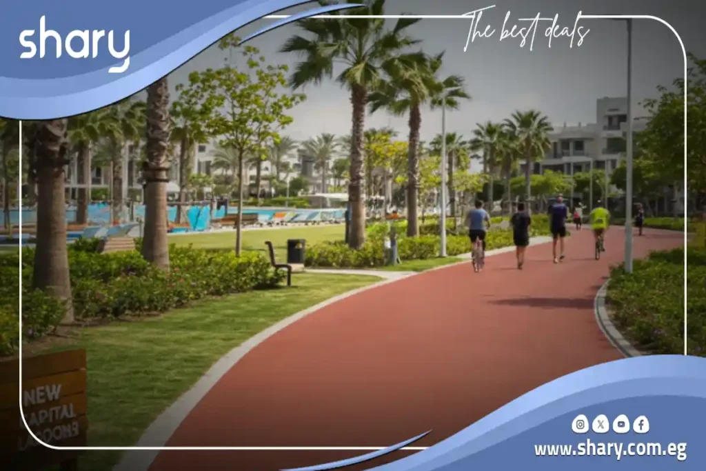 A duplex with a stunning view, 280 m² in Lagoons New Capital, Live a lifestyle that suits you.