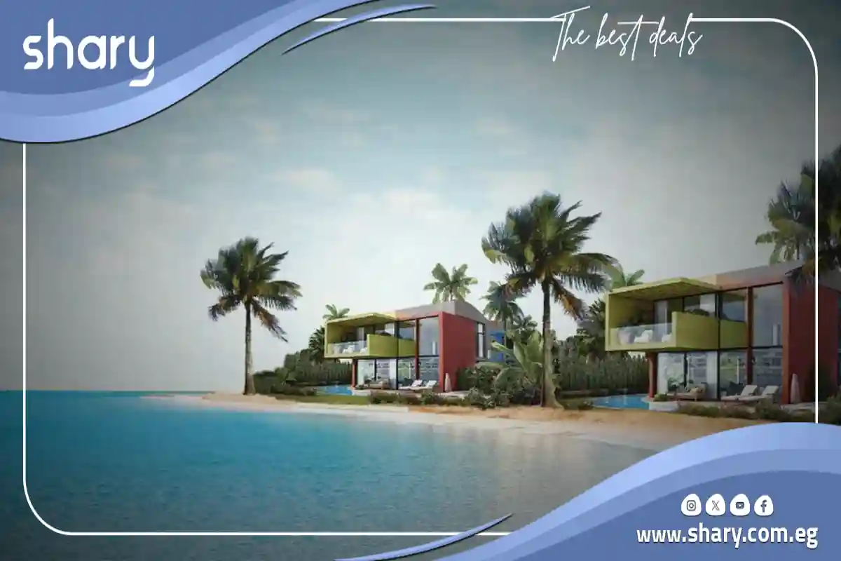 سي فرونت فيلا للبيع في قرية تن ايلاند  الساحل الشمالي مساحة 250 متر مربع