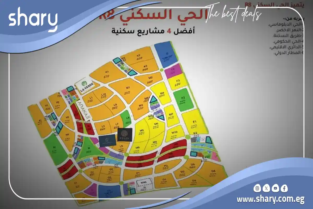 افضل كمبوندات الحي الثامن r8