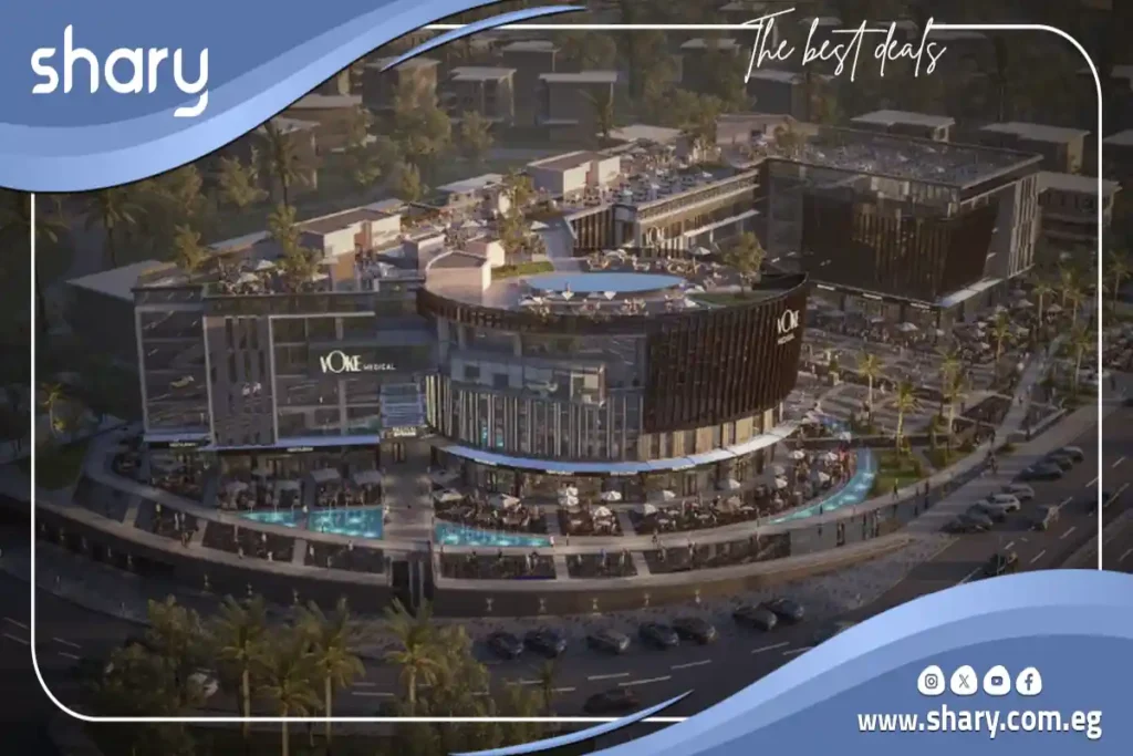 An administrative office for sale inside Voke Mall New Cairo with an area of 50 square meters