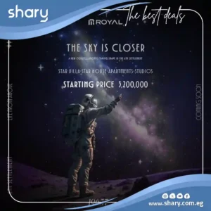 سكاي لوفت للبيع في كمبوند نجم القاهرة الجديدة مساحة 180 متر مربع