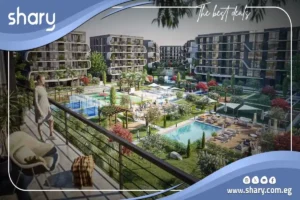 شقة للبيع في كمبوند بيلفا الشيخ زايد مساحة 100 متر مربع