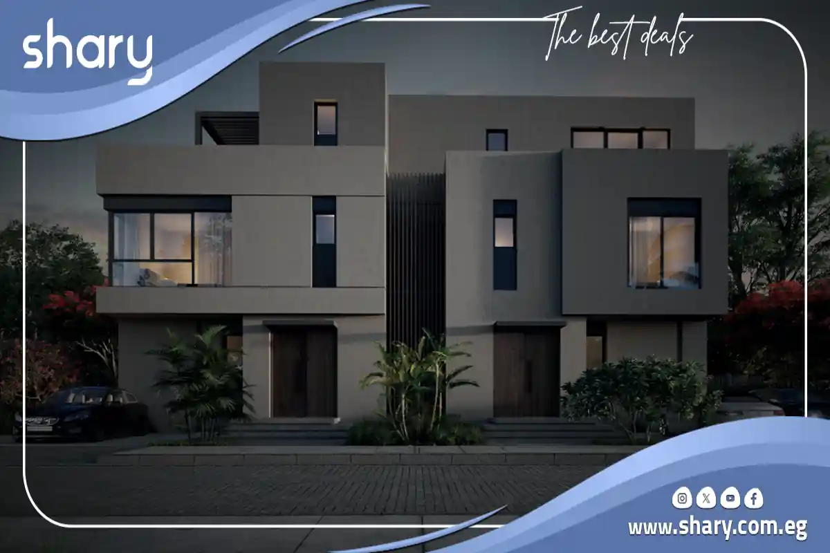 Twin house for sale in The Valleys Hassan Allam, 188 sqm