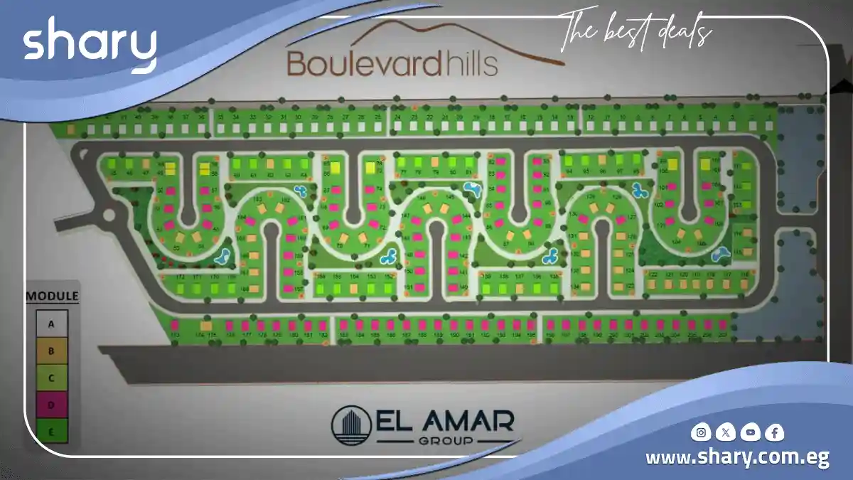 كمبوند بوليفارد هيلز 6 أكتوبر Boulevard Hills October 2025