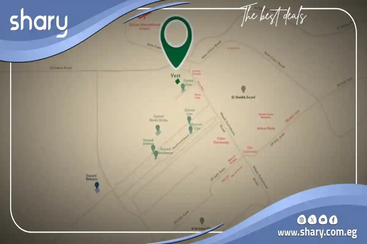 أسعار كمبوند فيرت زايد الجديدة Compound Vert New Zayed 2025 2 كمبوند فيرت الشيخ زايد