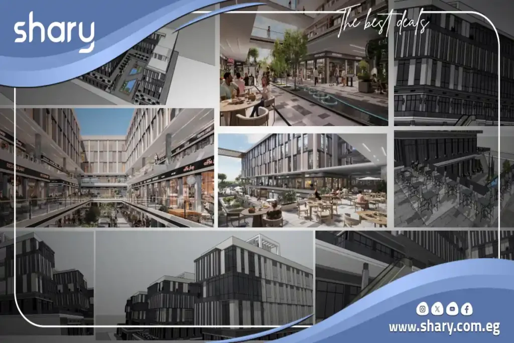 Commercial shop for sale in Begonia Walk New Cairo, 15 sqm