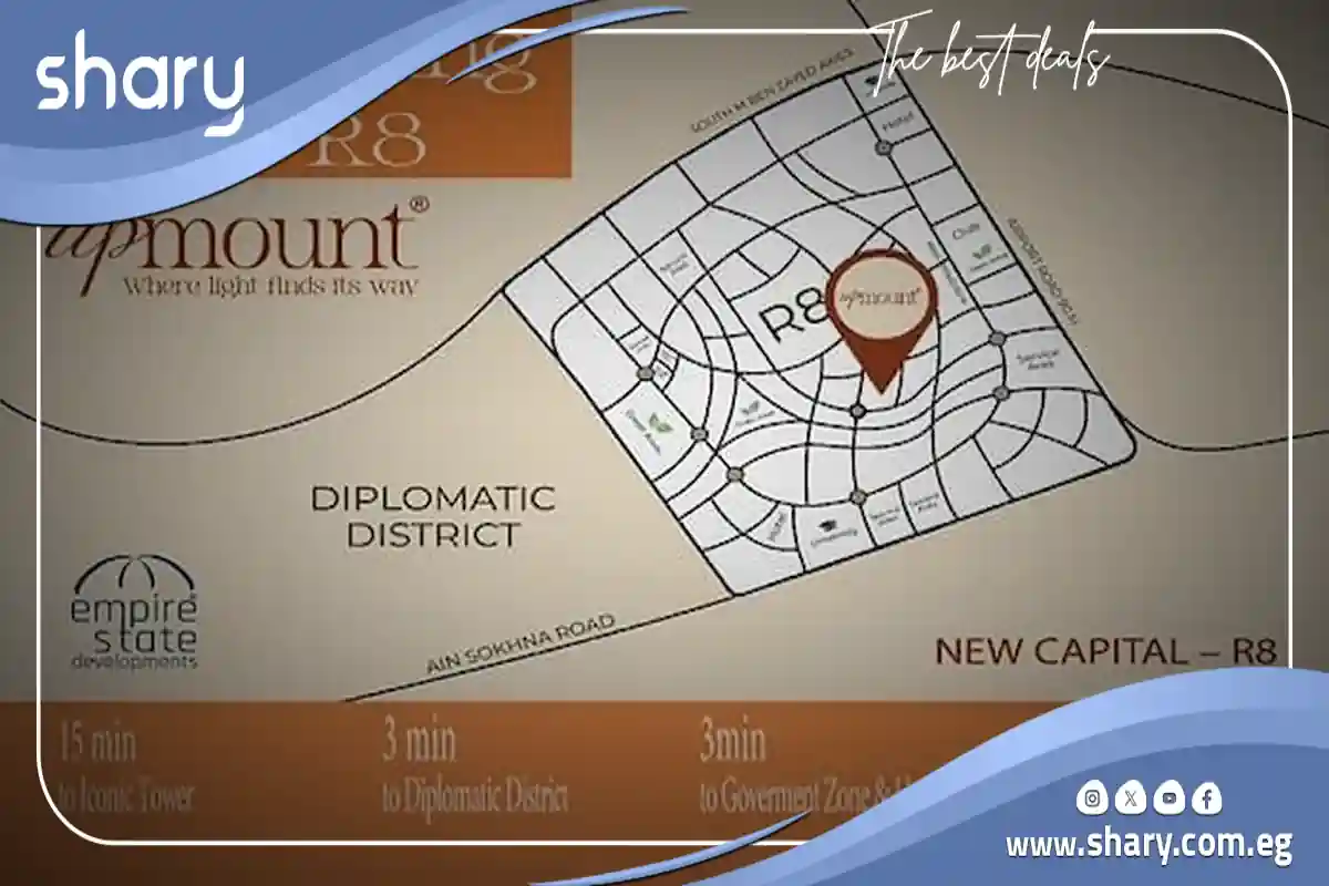 كمبوند اب ماونت العاصمة الإدارية upmount new capital مقدم 5%