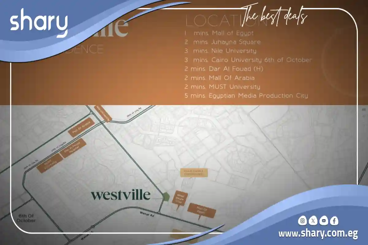 كمبوند ويست فيل اكتوبر  Westville October مقدم 10%
