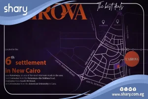 Apartment for sale in Cairova New Cairo Compound 50 meters