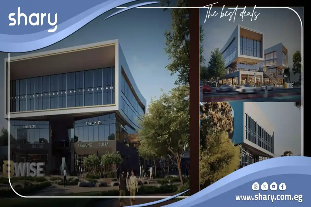 Commercial shop for sale in Mall B Wise New Cairo 61 meters