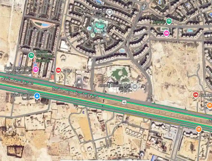 موقع قرية جاليني سيدي عبد الرحمن 