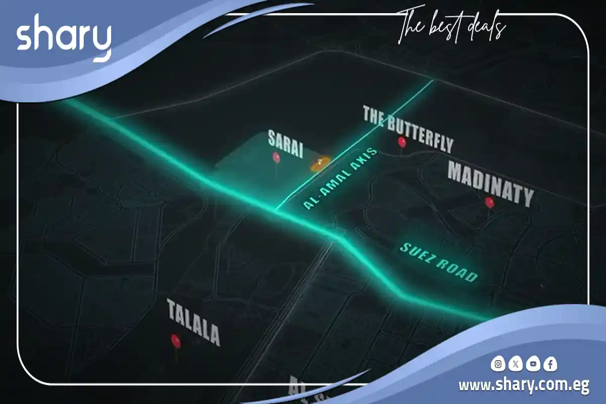 D2N Sarai New Cairo Mall 3 D2N Sarai New Cairo Mall Location