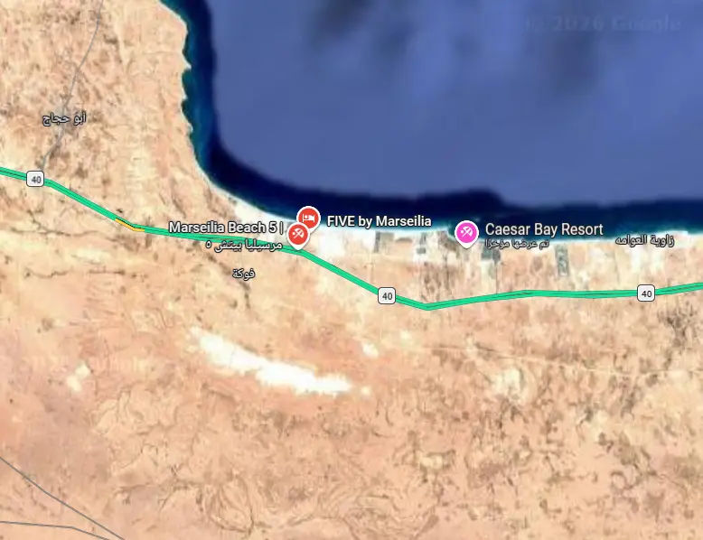 موقع قرية مارسيليا بيتش 5 الساحل الشمالي 