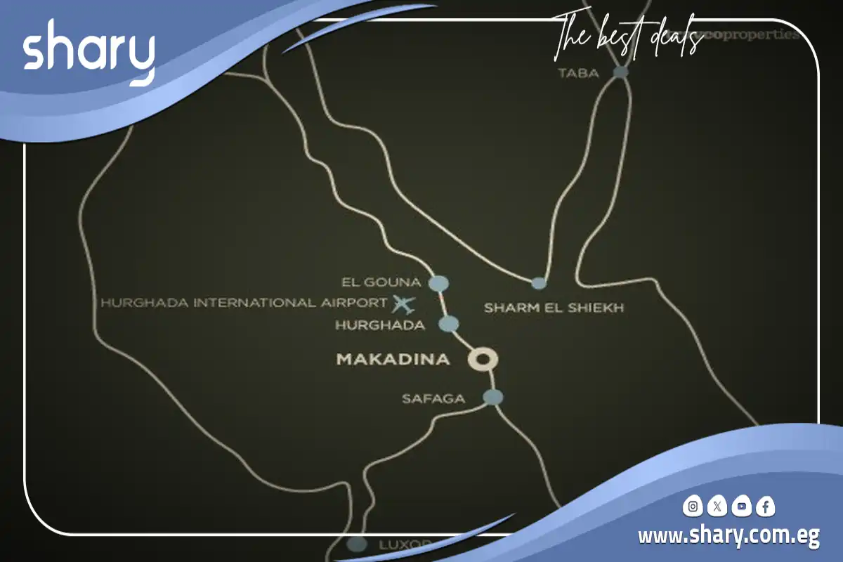 Makadina Hurghada Project Map