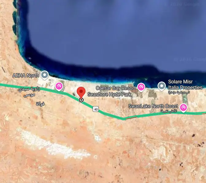 موقع تفاصيل واسعار قرية سي شور هايد بارك الساحل الشمالي Seashore