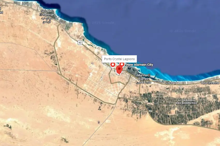 موقع مشروع مدن العلمين 