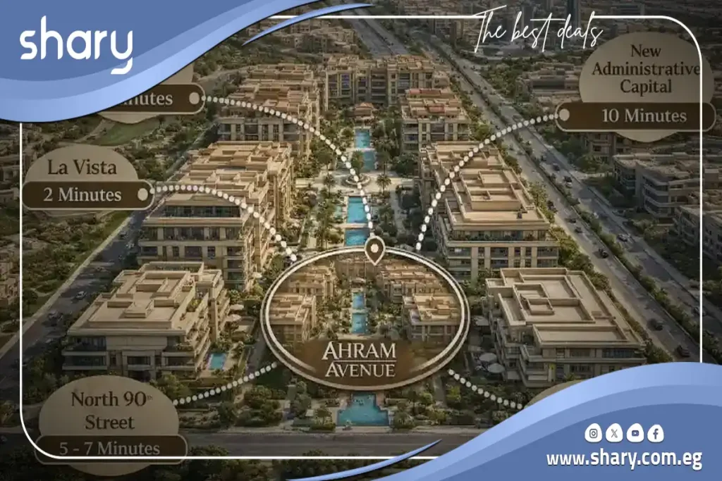 Apartment for Sale in Ahram Avenue New Cairo Project 159 sqm