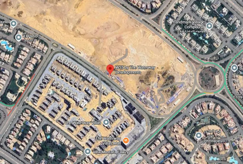 W55 Waterway Mall New Cairo Map Location