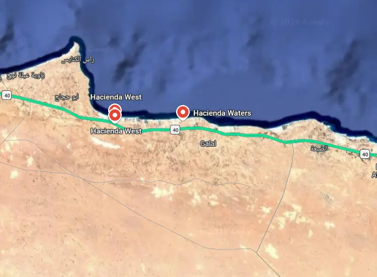 Hacienda Waters North Coast Map Location