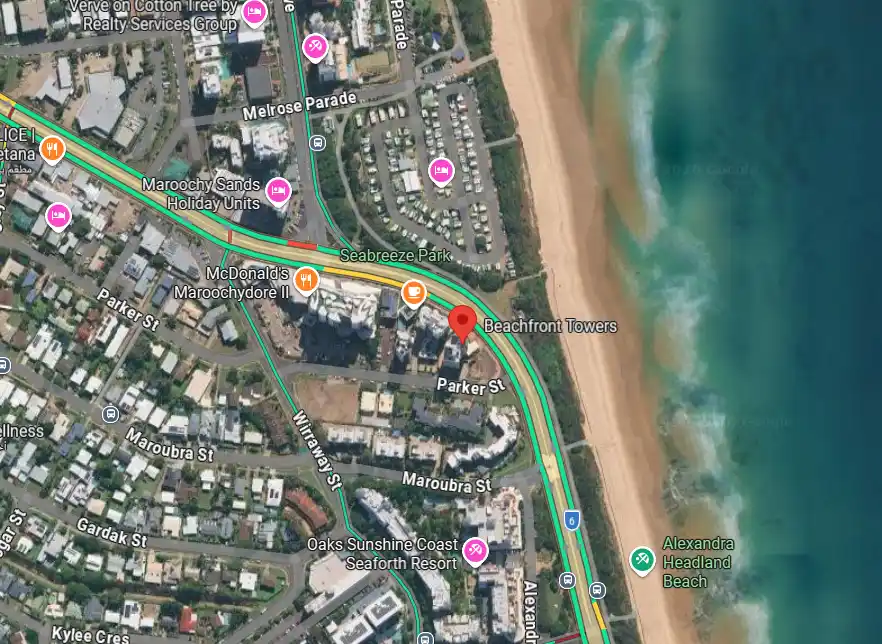 Beach Front Towers New Alamein Map Location