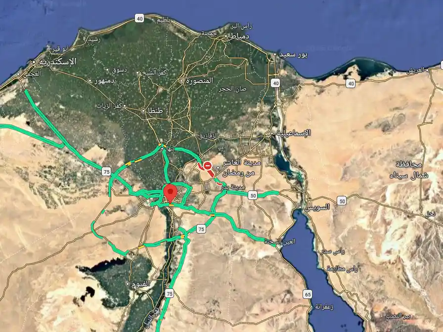 Plage Sidi Abdel Rahman Mountain View   Map Location