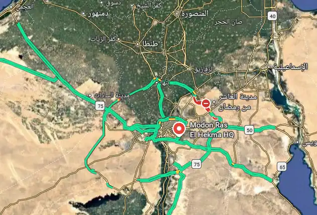 Modon Ras El Hekma Map Location