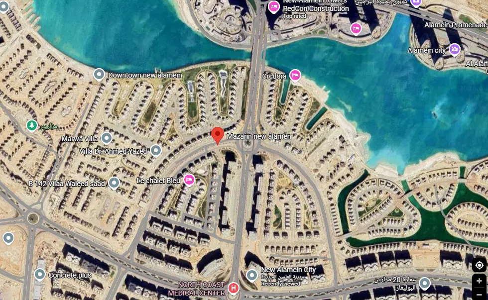 Mazarine New Alamein Compound Map Location