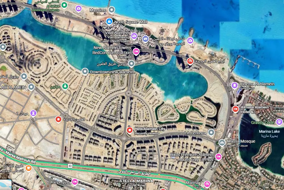 Alma Mall New Alamein Compound Map Location