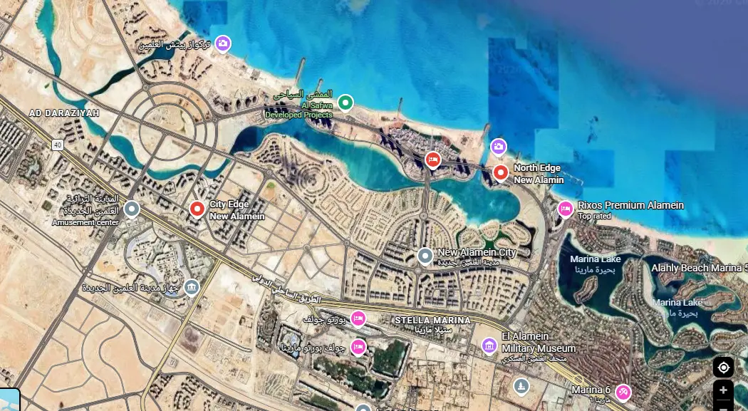 North Edge Towers New Alamein Map Location