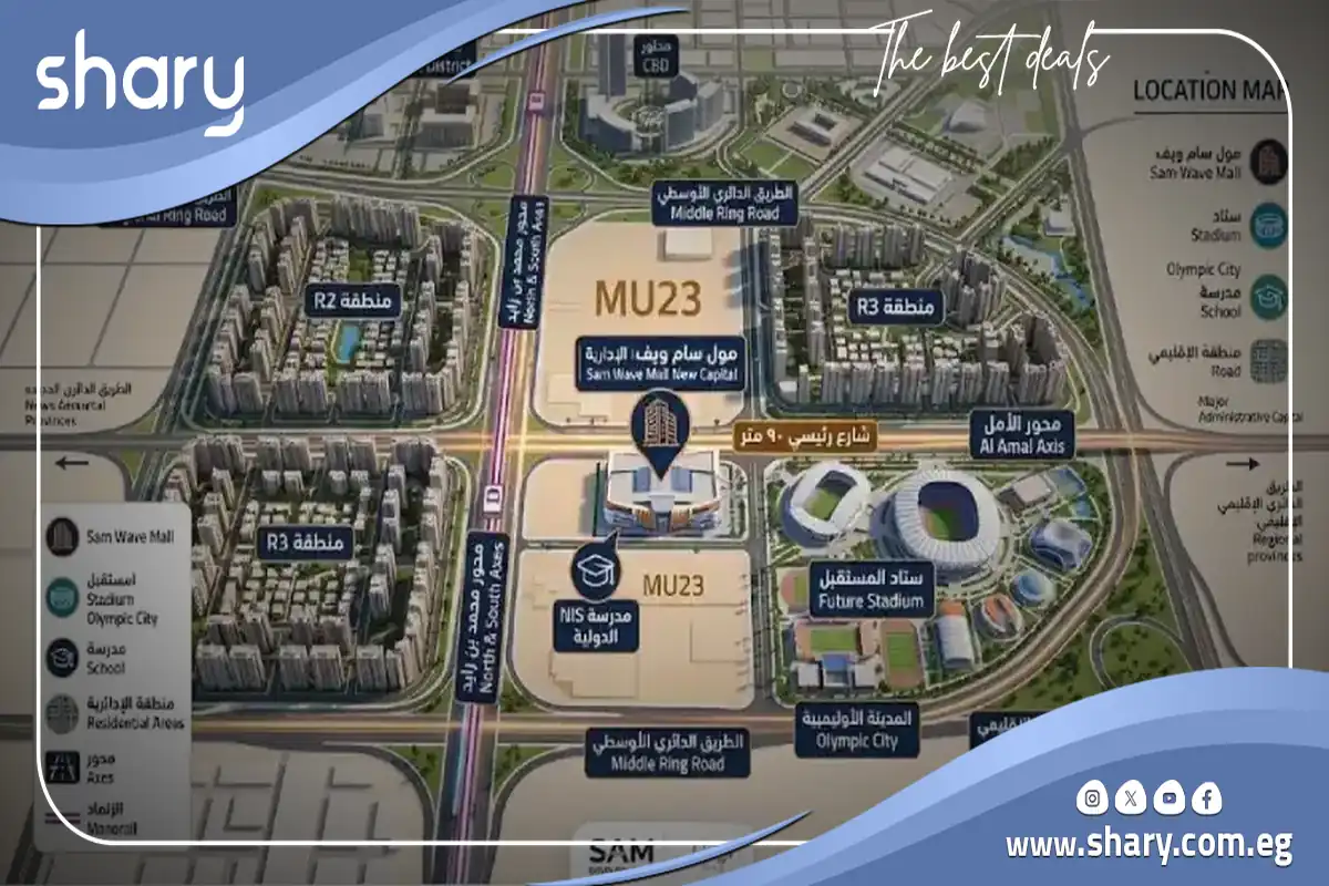 Sam Wave Mall New Capital, By Sam Developments Prices 2026 7 Sam Wave Mall Location
