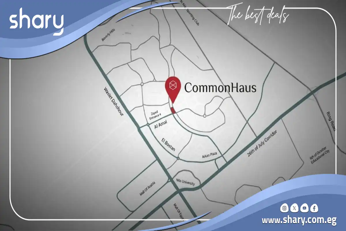 CommonHaus El Sheikh Zayed, by Upwyde Development 2026 6 CommonHaus El Sheikh Zayed Location