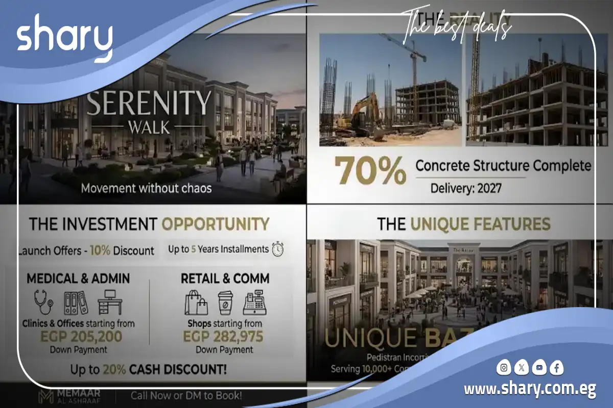 مول سيرينتي ووك العبور Serenity Walk Mall El Obour 7 Serenity Walk Mall