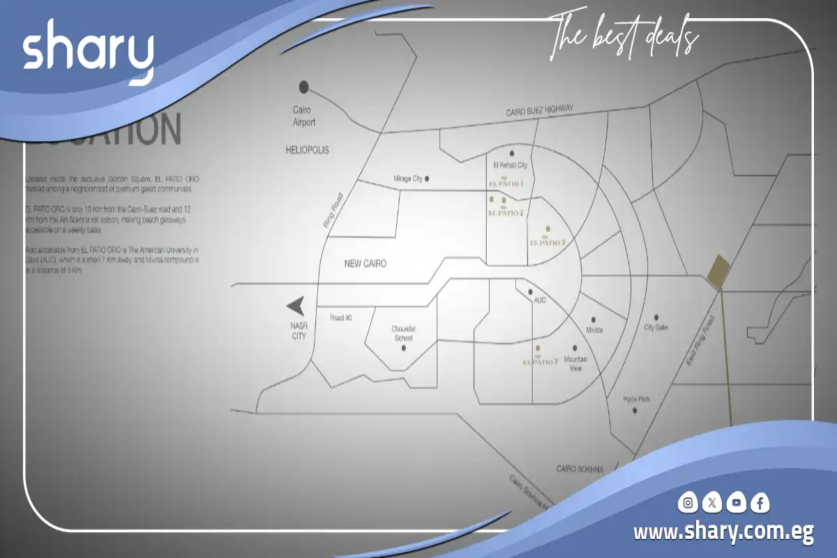 El Patio Oro Compound New Cairo Prices and Details 2026 8 El Patio Oro Compound Location